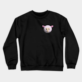 3d sheep face Crewneck Sweatshirt